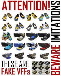 Fake and Counterfeit Vibram Fivefingers: Please Spread the Word!