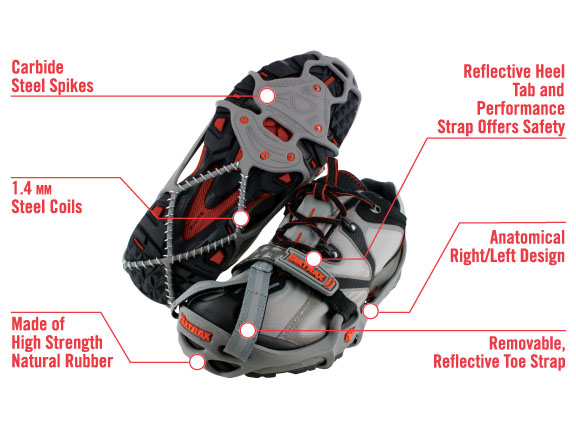 Small Yaktrax Run Traction Cleats for Running on Snow and Ice