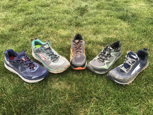 Spring 2017 Cushioned Trail Shoe Round up Skechers GOTrail Ultra 4 Hoka One One Challenger ATR 3 Brooks Caldera Altra Superior 3.0 Topo Athletic Terraventure